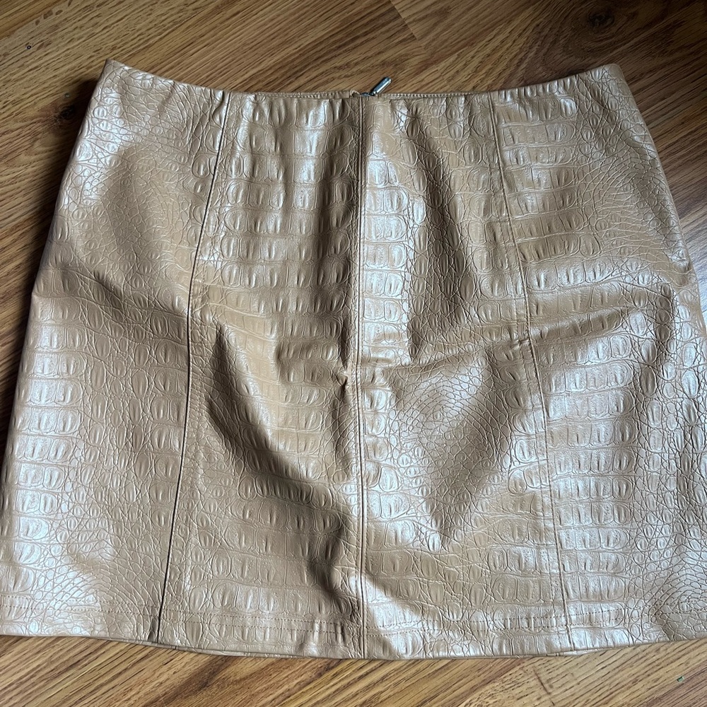 Versona Pleather Mini Skirt